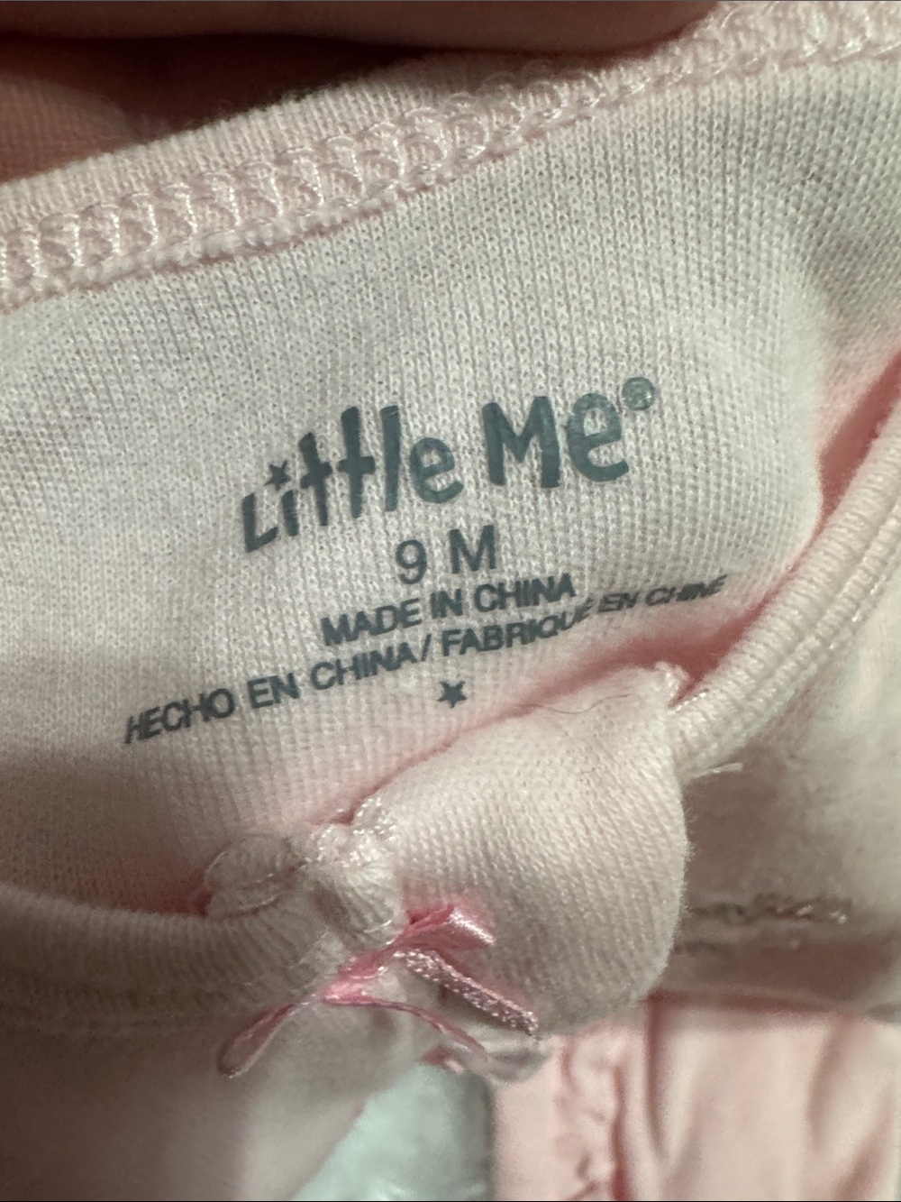 Carter's Light Pink Ruffled Footed One-Piece - Picture 5 of 5